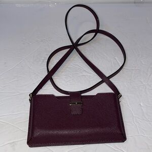 Kate Spade burgundy phone case wallet crossbody